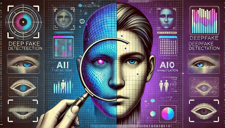 Deepfake detection illustration